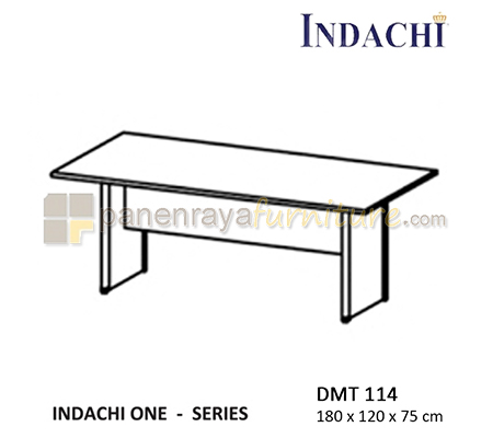 Panen Raya Furniture Meja Meeting Persegi Kaki Panel Indachi One DMT 114 180x120x75 Melamine