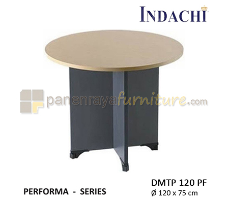 Panen Raya Meja Meeting Bundar Kaki Panel Indachi Performa DMTP 120 PF D120x75 Melamine