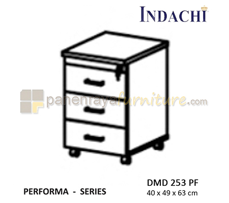 Panen Raya Furniture Laci Dorong 3 Laci Indachi Performa DMD 253 PF Maple 40x49x63 Melamine