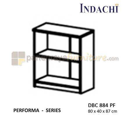 Panen Raya Lemari Arsip Rendah Tanpa Pintu Indachi Performa DBC 884 PF Maple 80x40x87