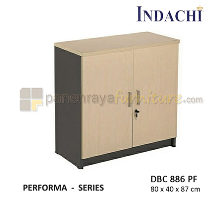 Panen Raya Furniture Lemari Arsip Rendah Pintu Panel Indachi Performa DBC 886 PF Maple 80x40x87 Melamine