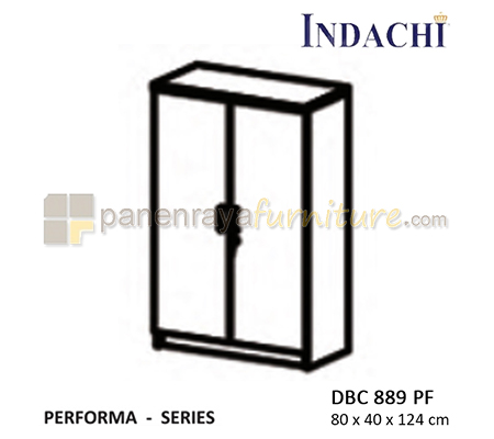 Panen Raya Furniture Lemari Arsip Sedang Pintu Panel Indachi Performa DBC 889 PF Maple 80x40x124 Melamine