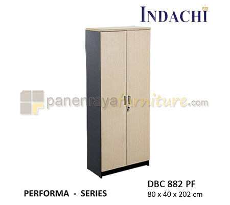 Panen Raya Furniture Lemari Arsip Tinggi Pintu Panel Full Indachi Performa DBC 882 PF Maple 80x40x202 Melamine