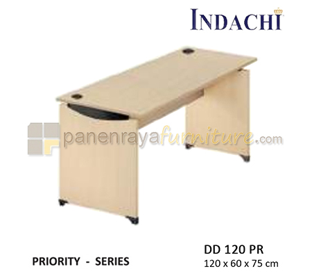 Panen Raya Furniture Meja Kantor Indachi Priority DD 120 PR Maple 120x60x75 melamine