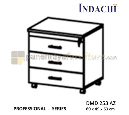 Panen Raya Furniture Laci Dorong Besar 3 Laci Indachi Professional DMD 253 A Z Beech 60x49x63 Melamine