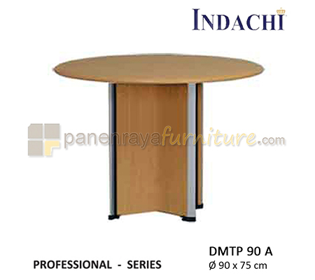Panen Raya Furniture Meja Meeting Bundar Indachi Professional DMTP 90 A Beech D90x75 Melamine