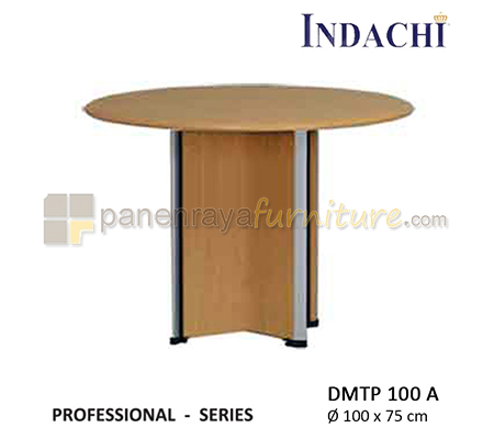Panen Raya Furniture Meja Meeting Bundar Indachi Professional DMTP 100 A Beech D100x75 Melamine