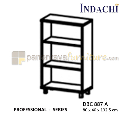 Panen Raya Furniture Lemari Arsip Sedang Tanpa Pintu Indachi Professional DBC 887 A Beech 80x40x133 Melamine