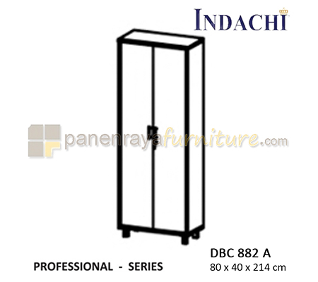 Panen Raya Furniture Lemari Arsip Tinggi Pintu Panel Full Indachi Professional DBC 882 A Beech 80x40x214 Melamine