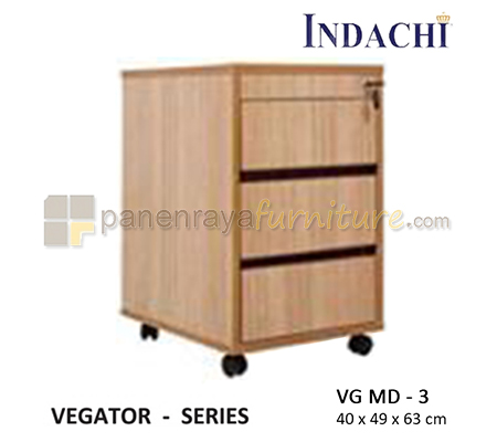 Panen Raya Laci Dorong 3 Laci Indachi Vegator VG MD 3 40x49x63 HPL