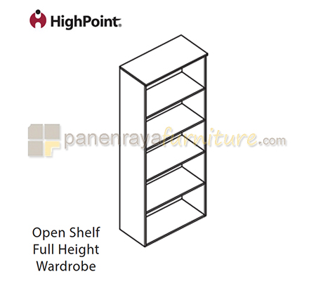 Panen Raya Rak Arsip HighPoint Five BST 5220 European Walnut 80x39x200