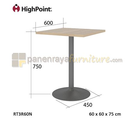 Panen Raya MEJA CAFE SQUARE HIGHPOINT MONZA RT3R60N CAPPUCCINO 60x60x75