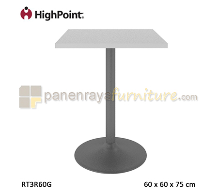 Panen Raya Furniture Meja Cafe Square HighPoint Monza RT3R60G Grey 60x60x75