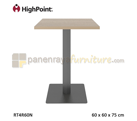 Panen Raya Furniture Meja Cafe Square HighPoint Monza RT4R60N Cappuccino 60x60x75