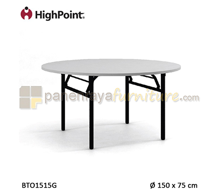 Panen Raya Meja Banquet Round HighPoint Monza BTO1515G Grey D150x75