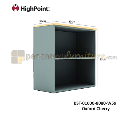 Panen Raya Rak Arsip Rendah Tanpa Pintu HighPoint Storio BST 01000 8080 W59 Light Beech