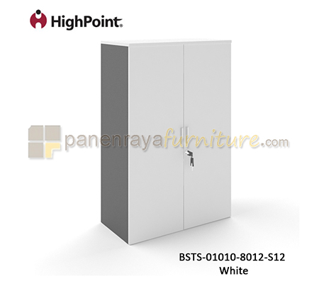 Panen Raya Furniture Lemari Arsip Tinggi 2 Pintu Panel HighPoint Storio BSTS 01010 8012 S12 White