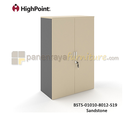 Panen Raya Furniture Lemari Arsip Tinggi 2 Pintu Panel HighPoint Storio BSTS 01010 8012 S19 Sandstone