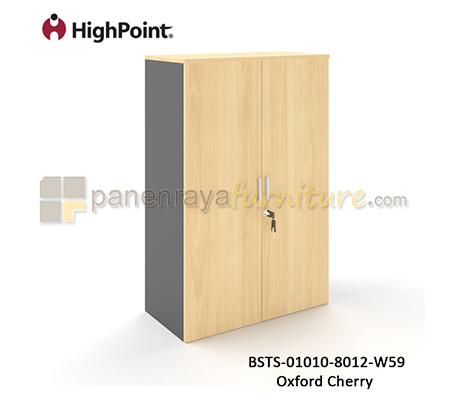 Panen Raya Furniture Lemari Arsip Tinggi 2 Pintu Panel HighPoint Storio BSTS 01010 8012 W59 Light Beech