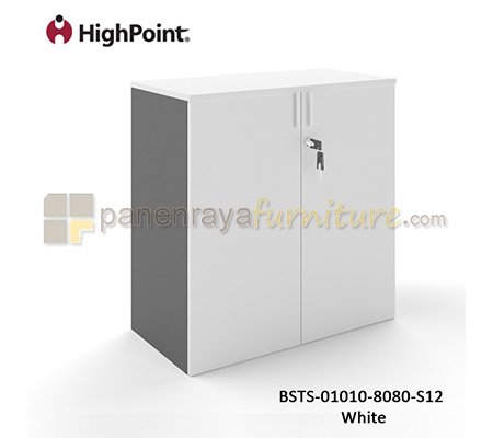 Panen Raya Furniture Lemari Arsip Rendah 2 Pintu Panel HighPoint Storio BSTS 01010 8080 S12 White