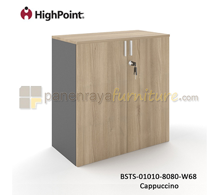 Panen Raya Furniture Lemari Arsip Rendah 2 Pintu Panel HighPoint Storio BSTS 01010 8080 W68 Cappuccino