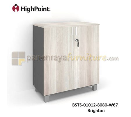 Panen Raya Furniture Lemari Arsip Rendah 2 Pintu Panel Kaki Plastik HighPoint Storio BSTS 01012 8080 W67 Brighton