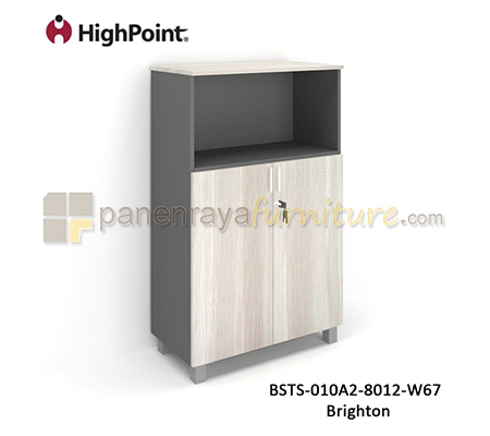 Panen Raya Lemari Arsip Tinggi Kombinasi Pintu Panel Kaki Plastik HighPoint Storio BSTS 010A2 8012 W67 Brighton