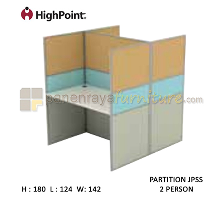Panen Raya Furniture Workstation 2 Seater Tinggi 180 HighPoint Partition JPSS Cappuccino