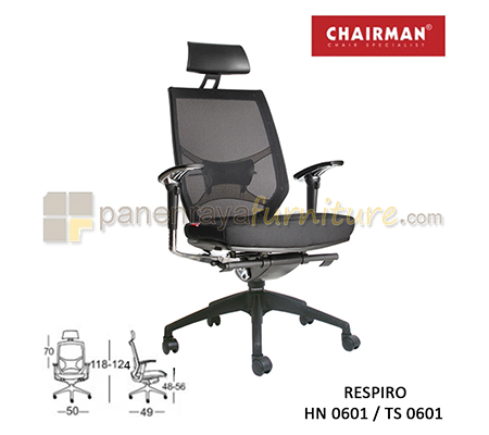 Panen Raya Furniture Kursi Kantor Chairman Respiro HN 0601 / TS 0601