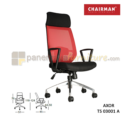 Panen Raya Furniture Kursi Kantor Chairman Axor TS 03001 A