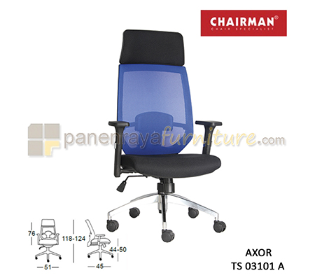 Panen Raya Furniture Kursi Kantor Chairman Axor TS 03101 A