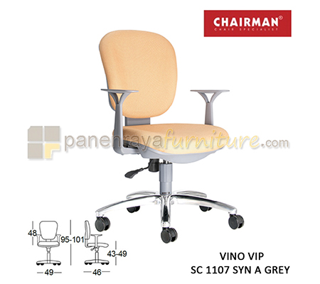 Panen Raya Kursi Kantor Chairman Vino VIP SC 1107 SYN A Grey
