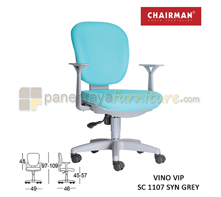 Panen Raya Kursi Kantor Chairman Vino VIP SC 1107 SYN Grey