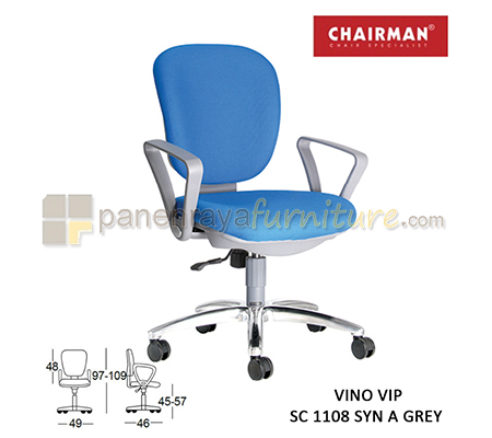 Panen Raya Kursi Kantor Chairman Vino VIP SC 1108 SYN A Grey