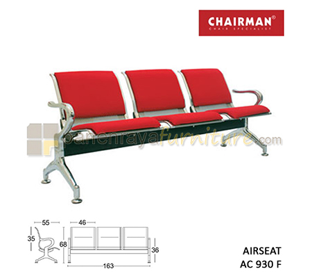 Panen Raya Furniture Kursi Tunggu 3 Seaters Chairman Airseat AC 930 F