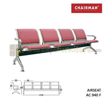 Panen Raya Furniture Kursi Tunggu 4 Seaters Chairman Airseat AC 940 F