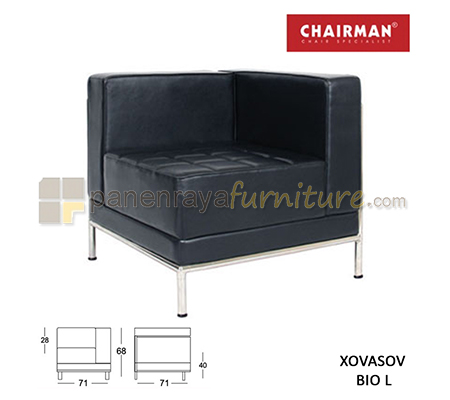 Panen Raya Furniture Sofa Kantor 1 Seater Chairman Xovasov Bio L