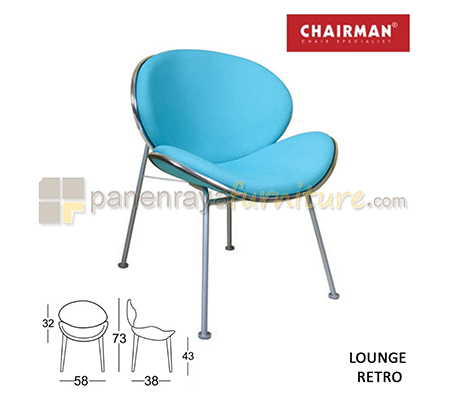 Panen Raya Furniture Sofa Kantor Chairman Lounge Retro