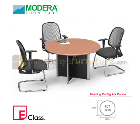Panen Raya Meja Meeting Bundar 2-4 Orang Modera ECT 1200 Beech D 120x75