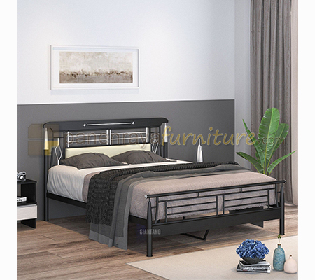 Panen Raya Ranjang Besi Siantano Pioner 140x200 Walnut
