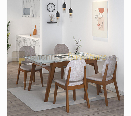 Panen Raya Furniture Meja Makan 4 Kursi Siantano Toronto