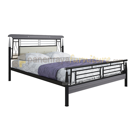 Panen Raya Ranjang Besi Siantano Pioner 160x200 Walnut