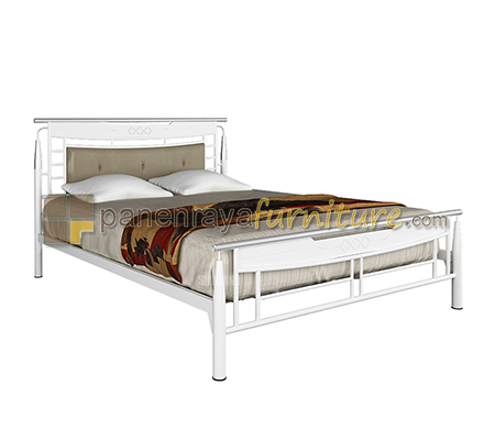Panen Raya Ranjang Besi Siantano Maldives 120x200 White