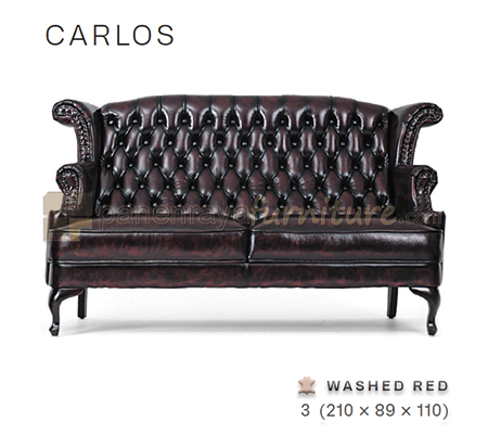 Panen Raya Furniture Sofa 3 Seater Morres Carlos Wash