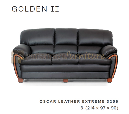 Panen Raya Furniture Sofa 3 Seater Morres Golden II