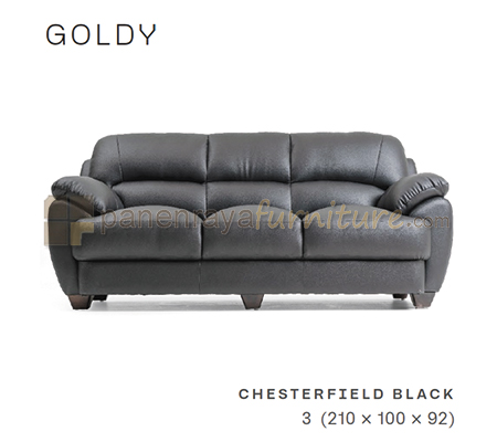 Panen Raya Furniture  Sofa 3 Seater Morres Goldy