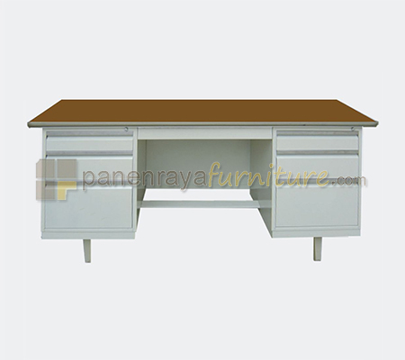 Panen Raya Furniture Meja Kantor Metal ELITE EL 421 Grey 160x70X74
