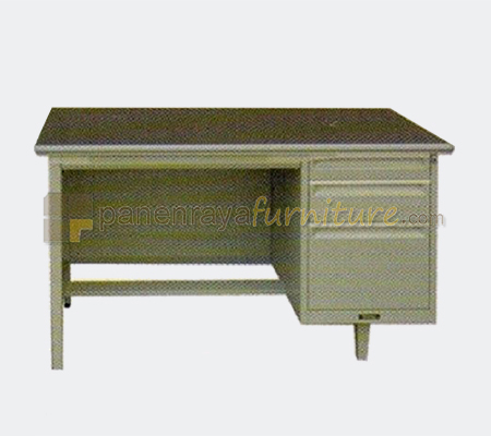 Panen Raya Furniture Meja Kantor Metal ELITE EL 420 Grey 120x70x74