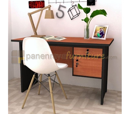 Panen Raya Furniture MEJA KANTOR ROMARO MT 0903 Cherry 120x60x73