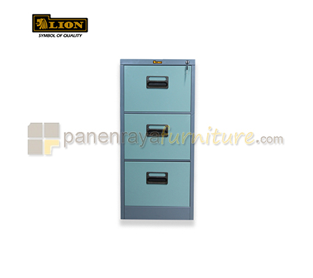 Panen Raya Furniture Filling Cabinet Besi LION L 43 Grey 465x620x1020